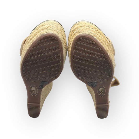 Sofft  Perla Wedge Slingbacks Espadrilles Sandals  Truffle Metallic Gold  6.5 - Picture 13 of 16